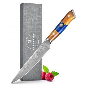 Japan-messer.at-japanisches Allzweck Damastmesser-perfekte Begleiter für alle Aufgaben